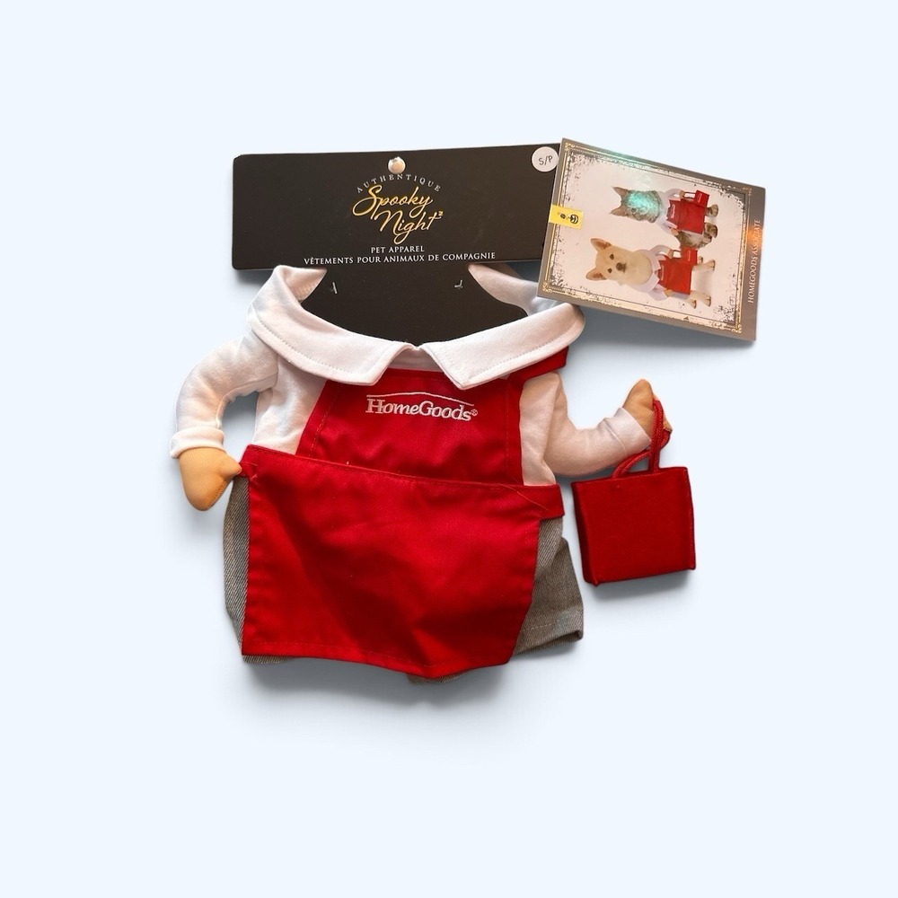 New Homegoods Employee Pet Dog Costume Shopping Dog Mom Christmas